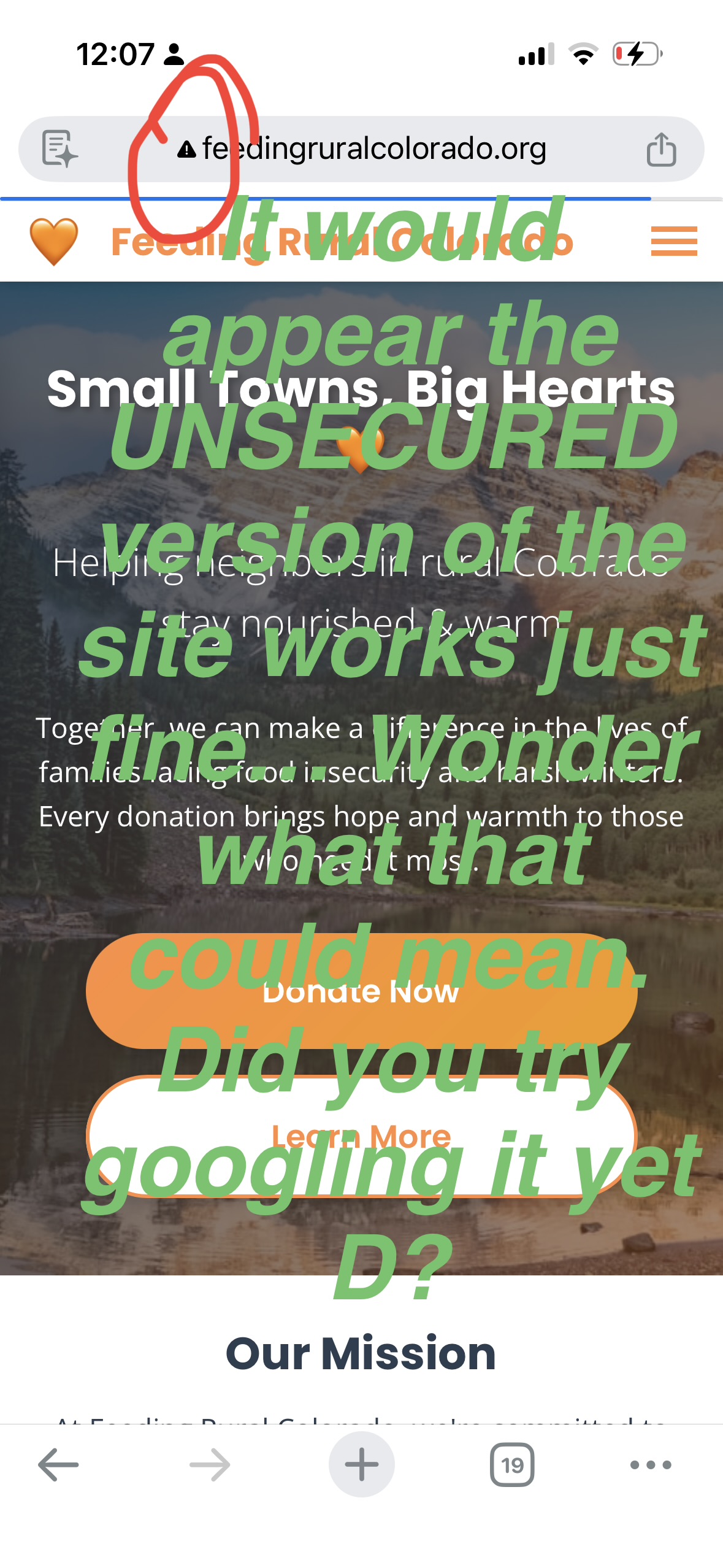 Unsecured version works - Website fully functional